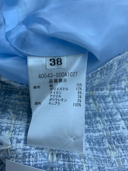 フォクシーブティック Dress Victoria 40543 ワンピース 38 ブルー ツイード ITXGLOUBMD90