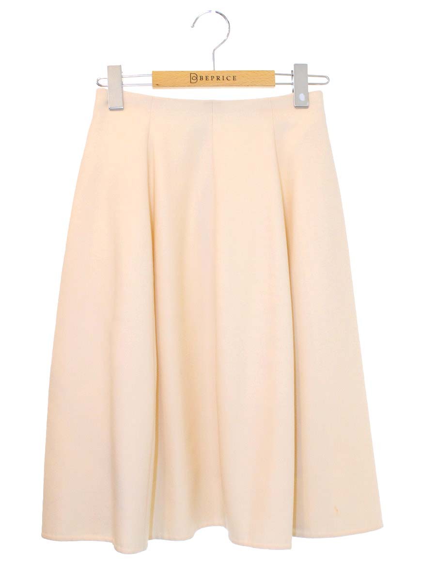 フォクシーブティック CHOUQUETTE 39780 スカート 38 ベージュ タックフレア ITZ3EK62P3MO