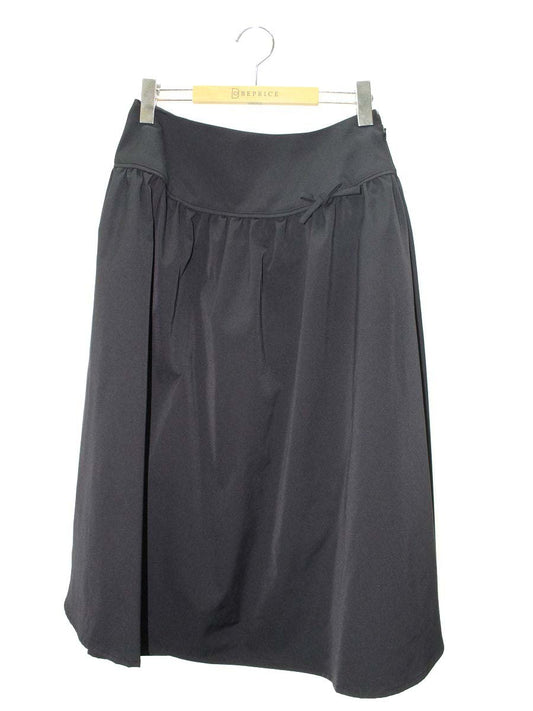 エムズグレイシー ギャザーフレアーエレガントスカート 217107 スカート 40 ブラック IT3RM8FAD56O 【SALE】