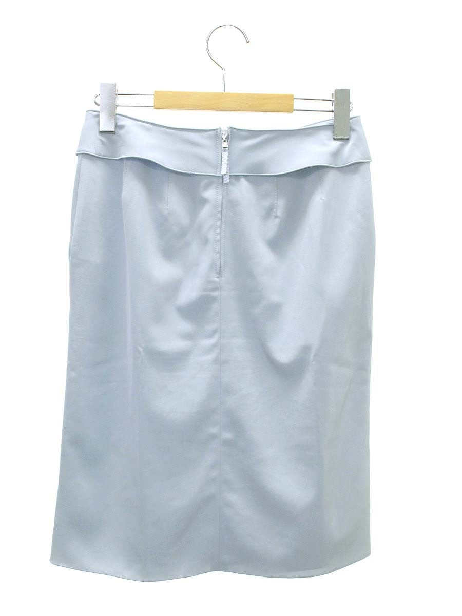 フォクシーニューヨーク 22733 スカート 40 ブルー タック ウエストリボン ITV9GF1ZV44U