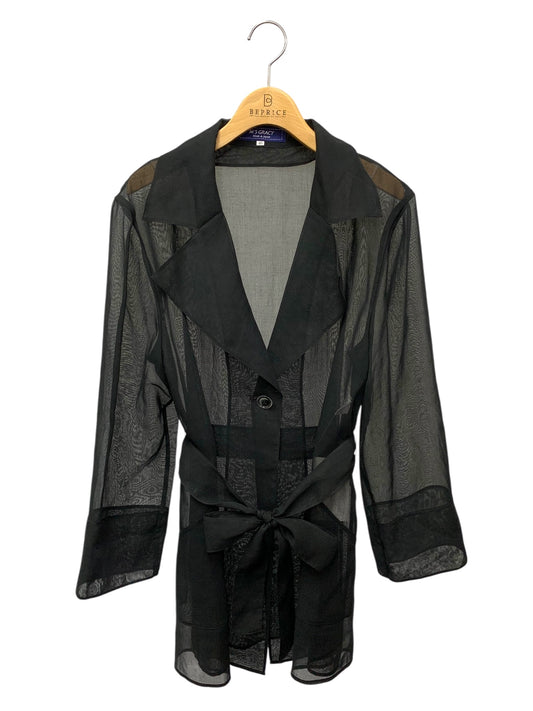 エムズグレイシー テーラードシアー 114306 ジャケット 40 ブラック ITH7K9SWB9J8