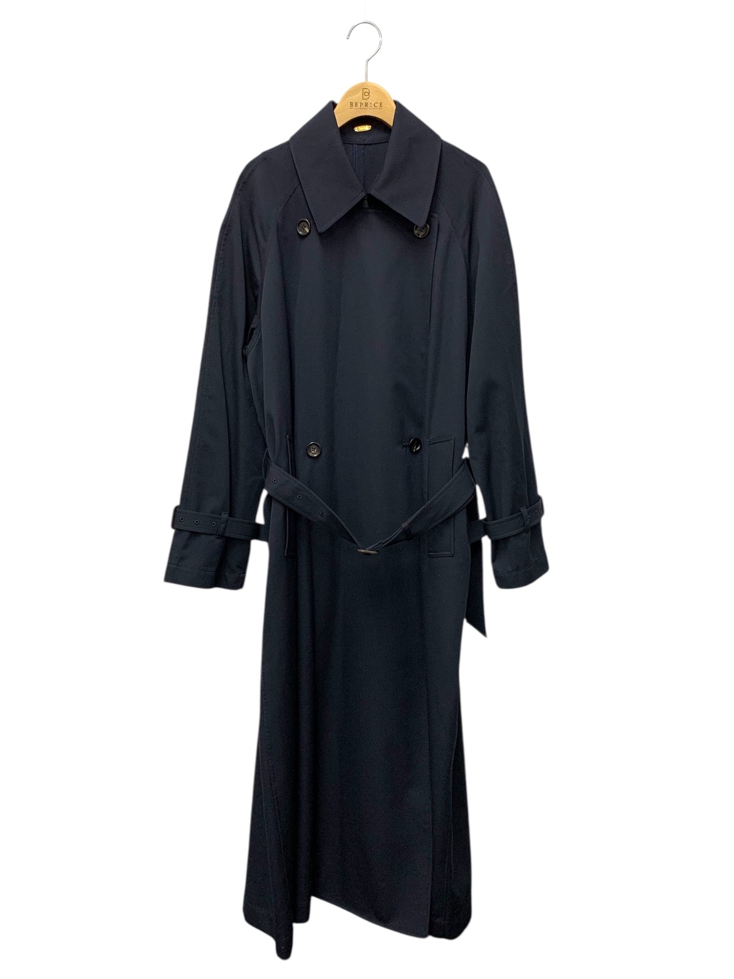 ミューズドゥドゥーズィエムクラス 24-020-520-4010-1-0 トレンチコート ネイビー ダブルブレスト ITZA84ZT81E8