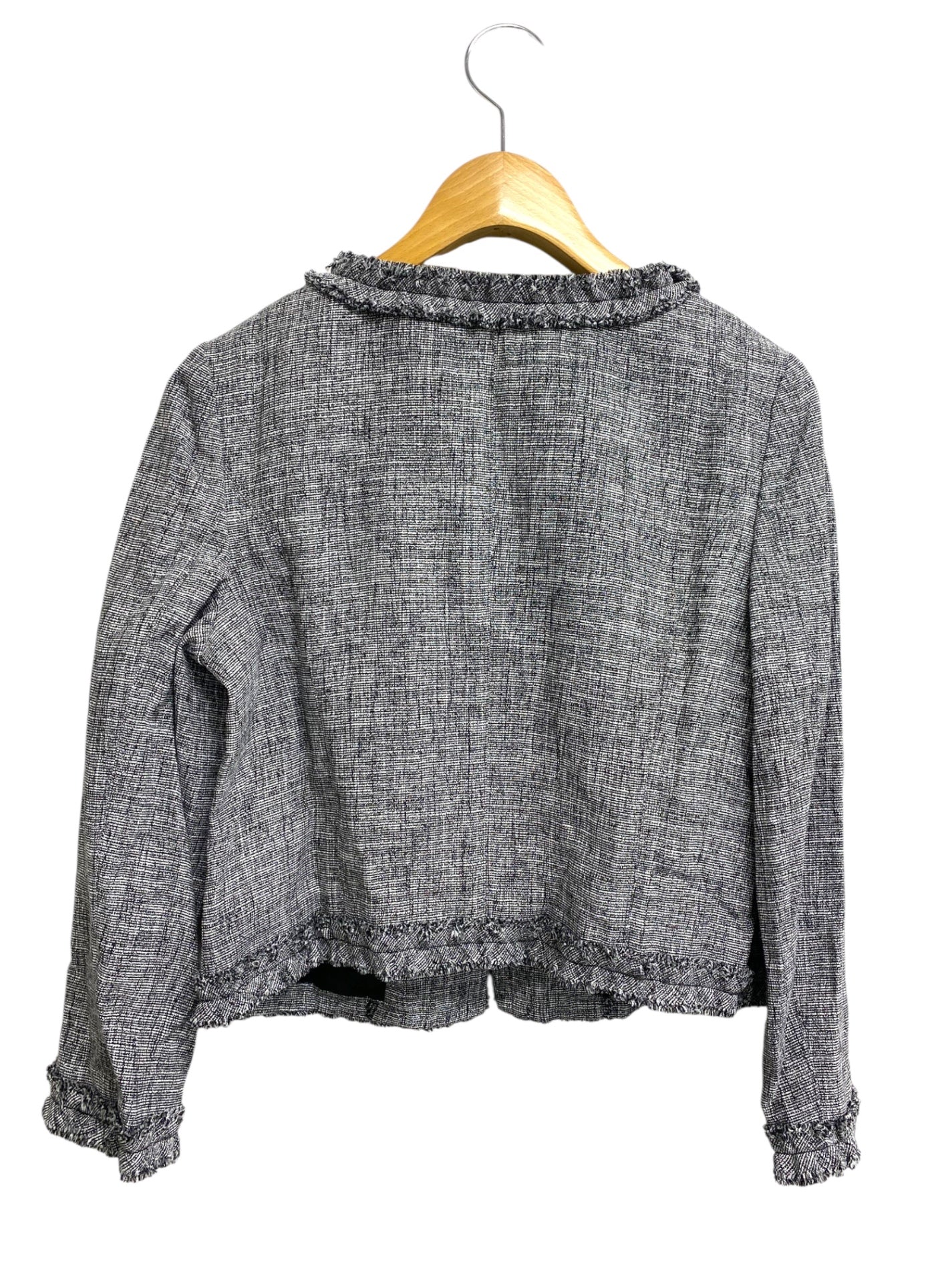 トッカ JKTOSM0420 ジャケット 0 グレー ツイード フリンジ ラメ IT8RX6DPKG3S 【SALE】