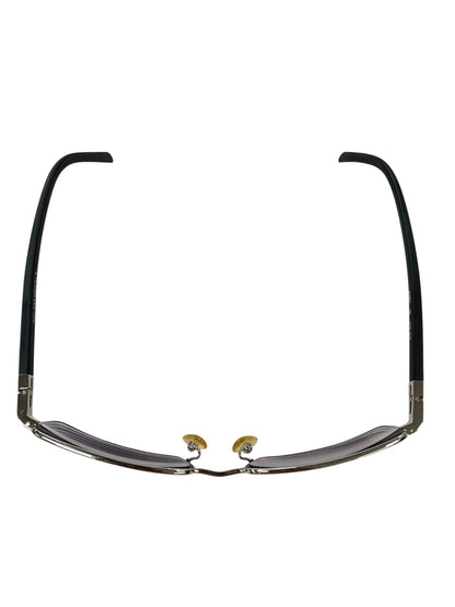 ポリス S2897 メガネ シルバー コンビフレーム フルリム スクエア IT0DNX4WSZQI 【SALE】