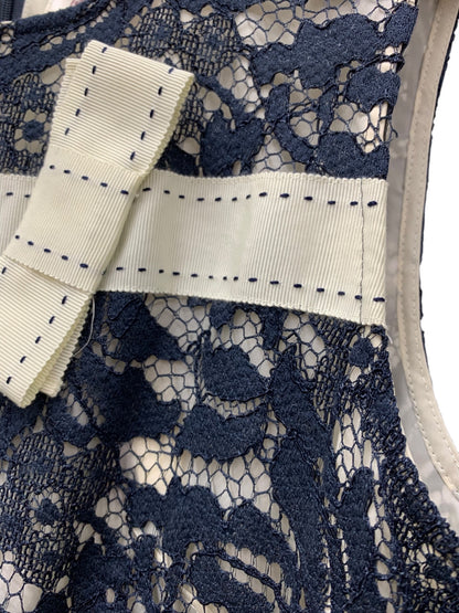 スーパービューティー ワンピース ドレス 42 ネイビー レース リボン ITRJ527MNJ9Q