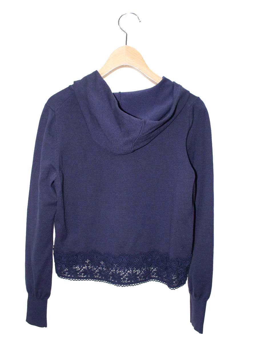 トッカ FLORAL KNIT KRTONS0030 パーカー M ネイビー ニットフーディ ITGCWGWK0JRC 【SALE】