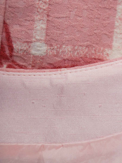 エムズグレイシー 811507 ワンピース 40 ピンク リボンモチーフ チェック ITPT86S04XVC