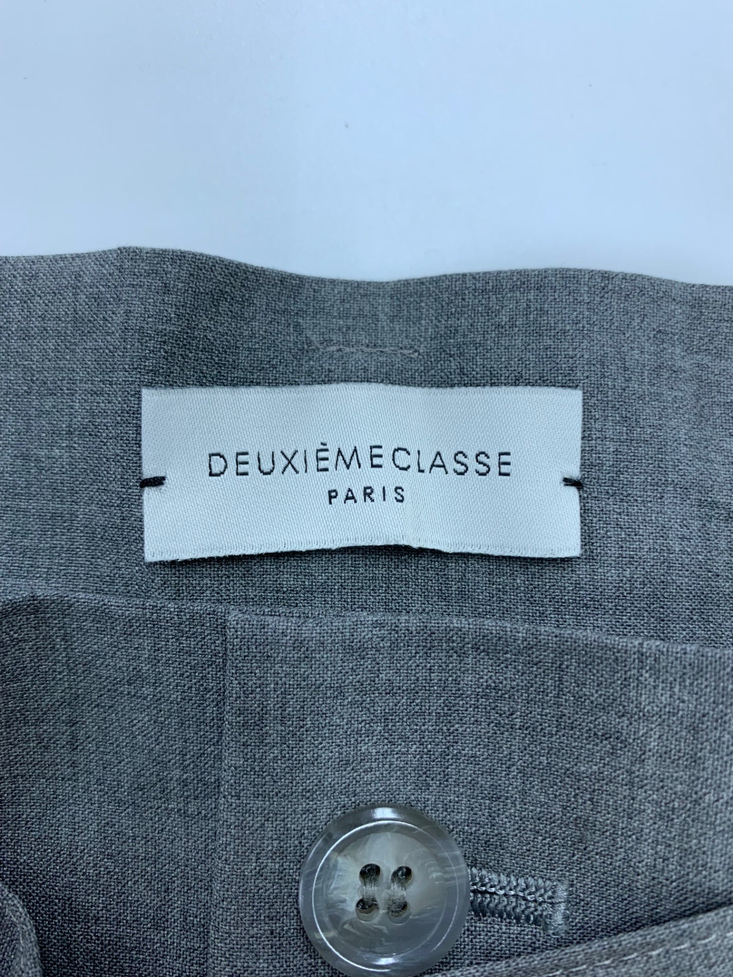 ドゥーズィエムクラス 15-030-500-8020-3-0 パンツ 36 グレー ベルト付き IT0CH47KTO0G