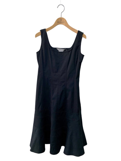 マックスマーラ 62210981 ワンピース 36 ブラック フレアー 綿 ステッチ ITJJZ958KTLW 【SALE】