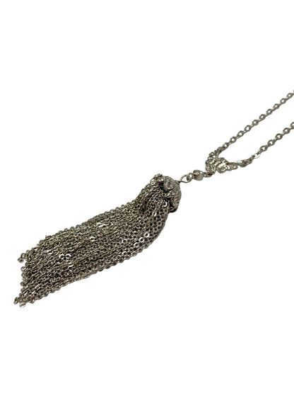 フォクシーブティック Fortune Tassel 32625  ネックレス シルバー タッセル ラインストーン IT7ATDU39XUO