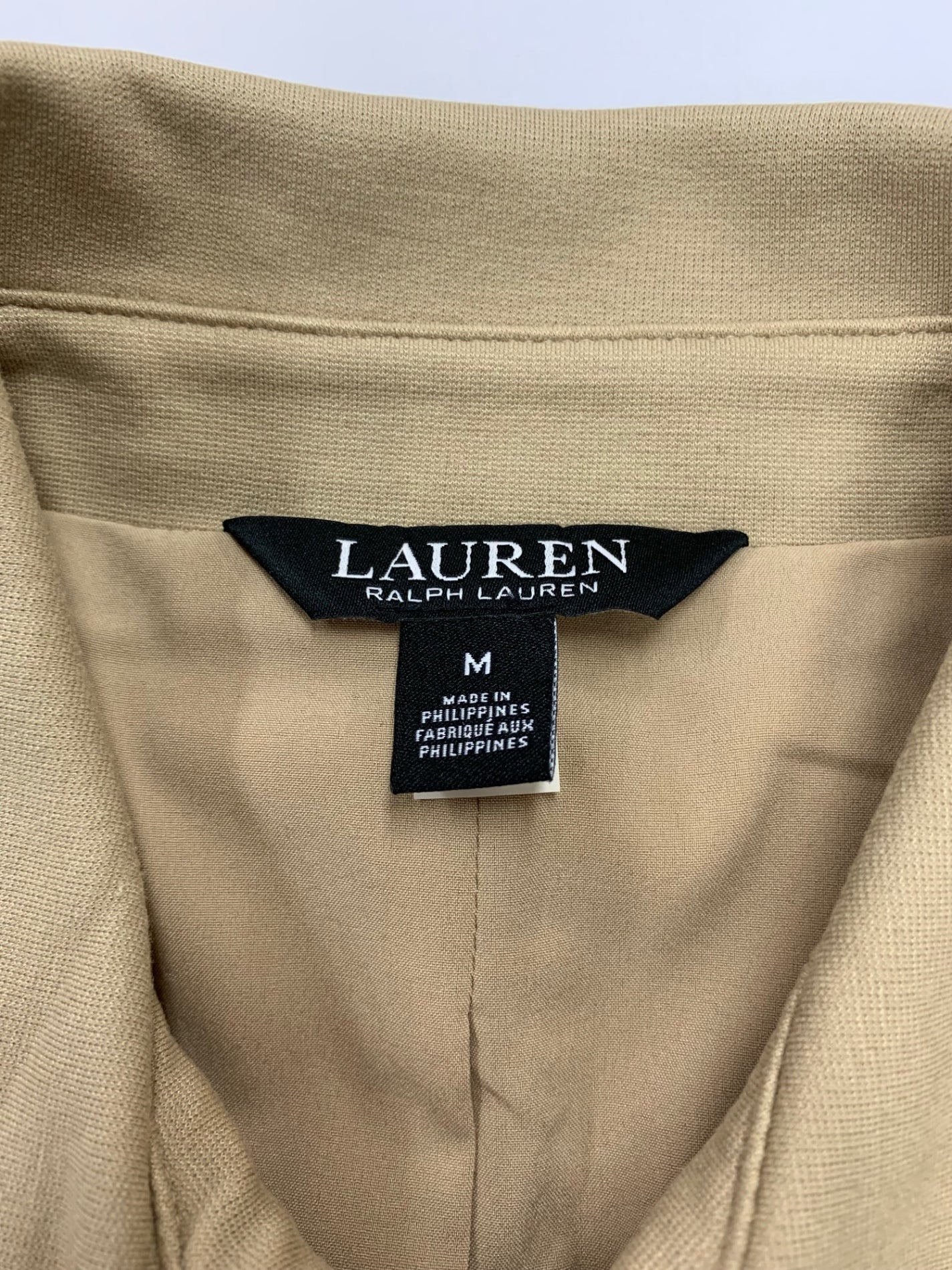 ラルフローレン Faux-Leather-Trim Ponte Trench Coat 200909068001 M ベージュ ITG77K2QW9Y4