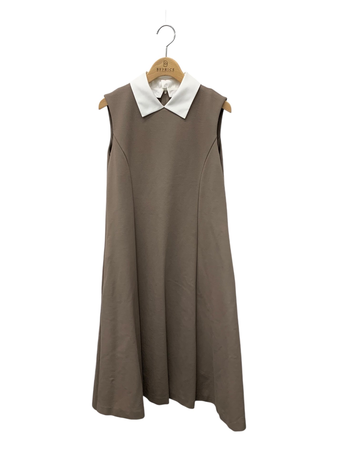 フォクシーブティック L’eclat Dress 42996 ワンピース 38 ブラウン 付け襟 ITFKMVGL38PS