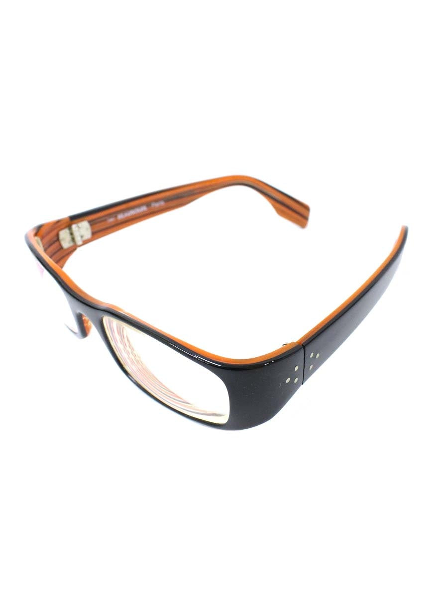ボーソレイユ O334 324 メガネ ブラック/オレンジ セルフレーム フルリム スクエア ITGB6CFGLWX6 【SALE】
