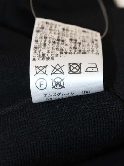 エムズグレイシー Knit Skirt 818531 スカート 40 ブラック ITDEJHH2I7ES