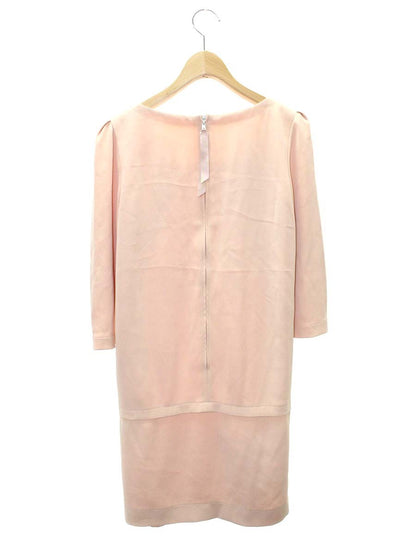 フォクシーニューヨーク 30554 ワンピース 38 ピンク 前ボタン ITJ56J4I3S50