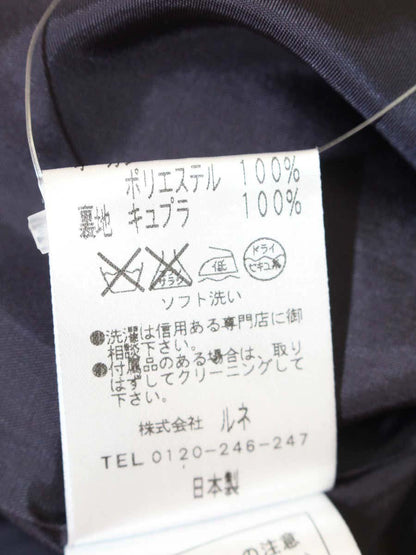 ルネ 6536520 ワンピース 36 ネイビー ツイード フリンジ ITL49L7HGGIO