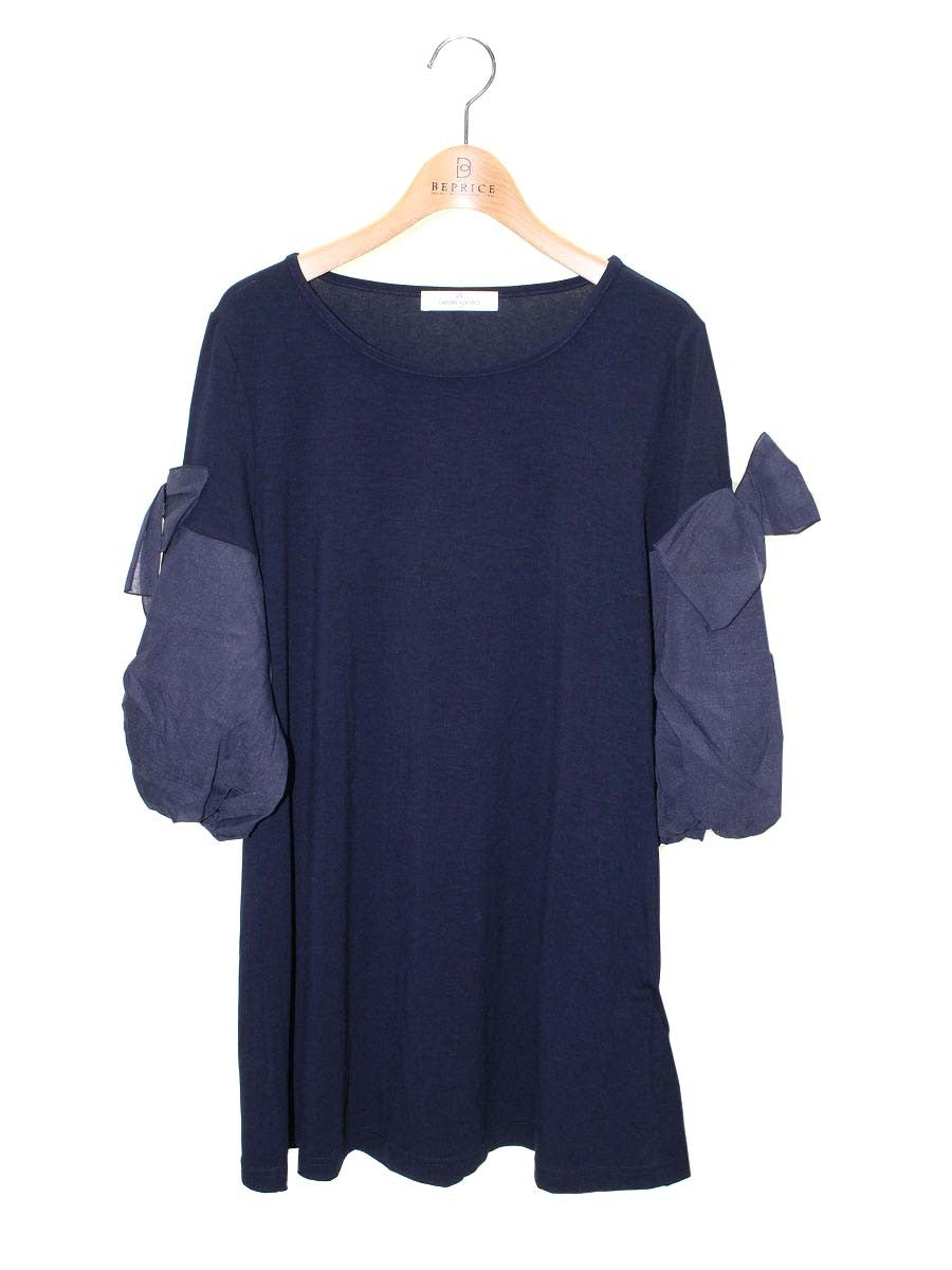 ギャラリービスコンティ 1191810 トップス 3 ネイビー リボン バルーン ITX6V21ZWA9M