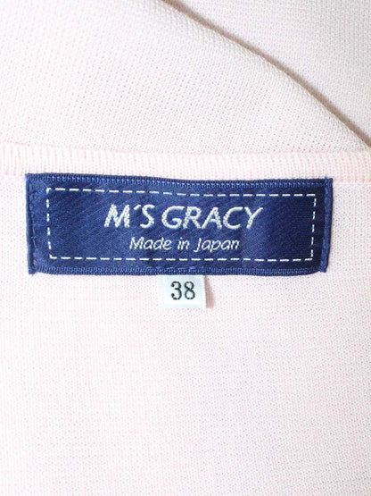 エムズグレイシー 918115 38 ピンク ニット ボレロ IT7A11ZLEJ9W