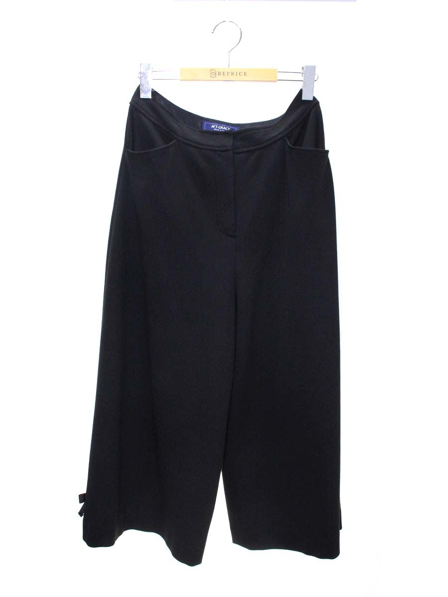 エムズグレイシー 316509 パンツ 38 ブラック リボン ITPDARIBRSPI