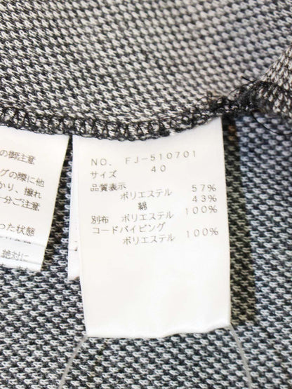 エムズグレイシー 510701 ワンピース 40 グレー チェック リボン ITRIVQUL9Y9U