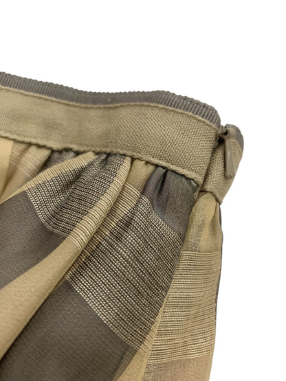 フォクシーブティック Skirt  39706 スカート 38 ベージュ ブロックチェック IT9570E0ZKV0