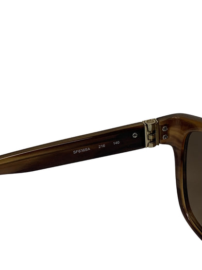 フェラガモ SF636SA サングラス ブラウン セルフレーム フルリム ウェリントン ITI16K1CMF3S 【SALE】