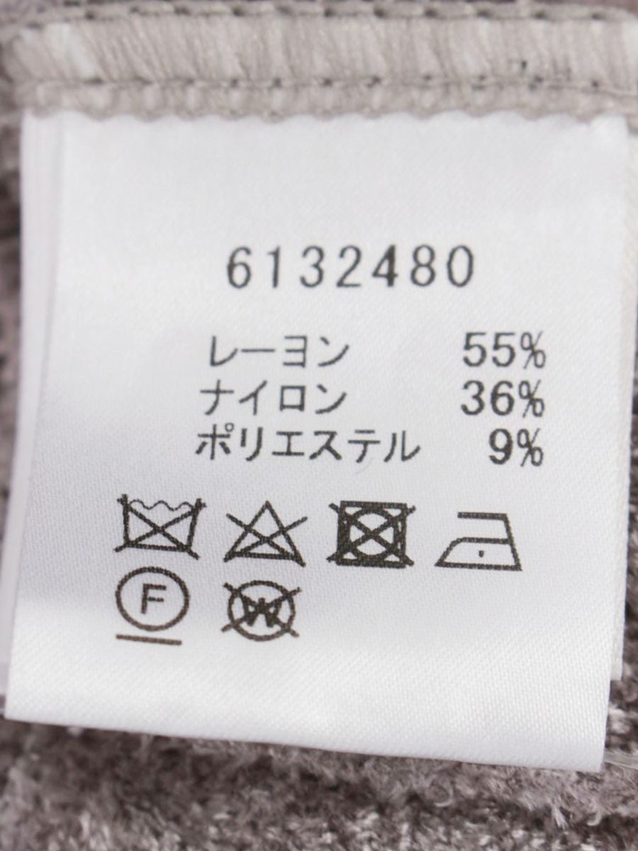 ルネ 6132480 ニット 34 グレー ストライプ パール ITY1ULR3HB56