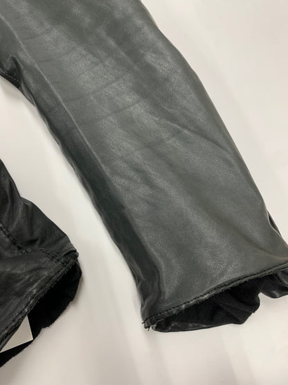 シシ ジャケット S ブラック ノーカラー ダブルジップ IT7UHP6Z17GR