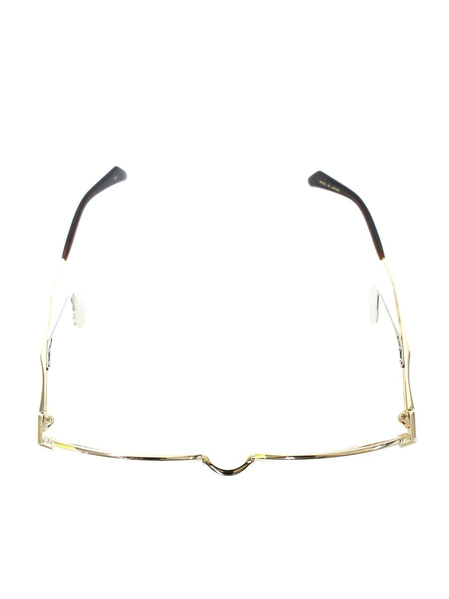 ネオジン ノーズパッドレス NJ2315S メガネ ゴールド/ブラウン メタルフレーム フルリム スクエア ITU9HLJHNGO3