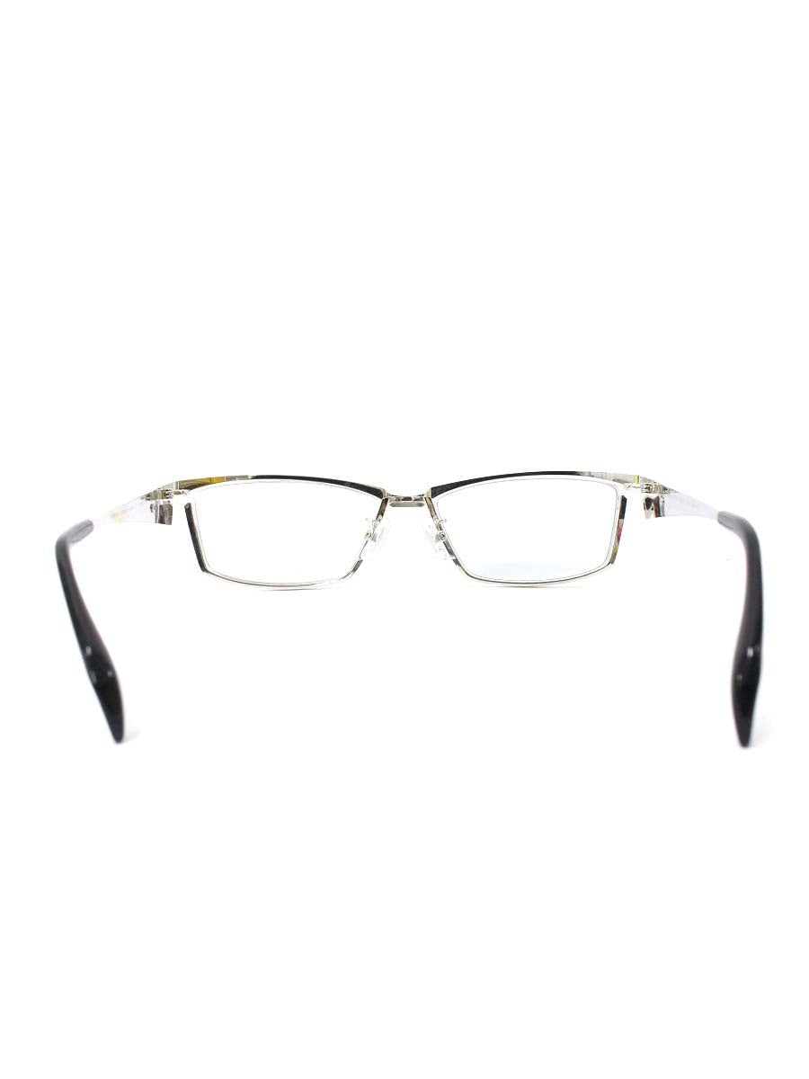 サムライ翔 SS-J33 メガネ シルバー/ブラック メタルフレーム スクエア IT1CKO1XAQ44