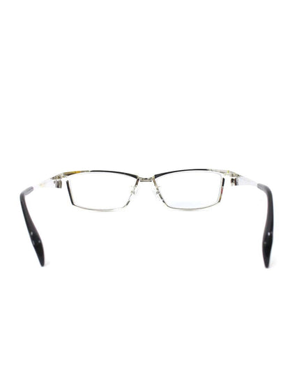 サムライ翔 SS-J33 メガネ シルバー/ブラック メタルフレーム スクエア IT1CKO1XAQ44