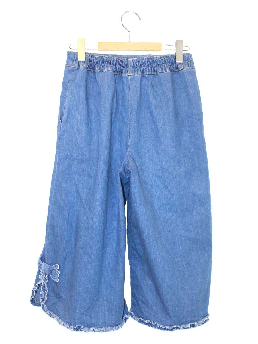 エムズグレイシー 726307 デニムパンツ 38 ブルー ワイド ITH0XNPGPBEG