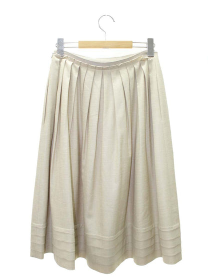 フォクシーニューヨーク リネンベル 39927 スカート 38 ベージュ IT23Q55D3GNQ