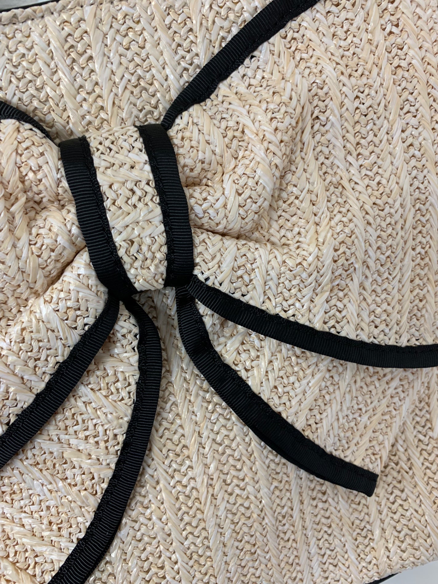 エムズグレイシー 大リボン付き雑材 594131 トートバッグ ベージュ ITK5U0OF7NY8