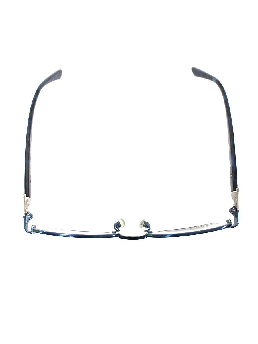 ポリス VPL423J メガネ ネイビー/グレー メタルフレーム フルリム スクエアシェイプ col.0N35 ITT7FDY580EY