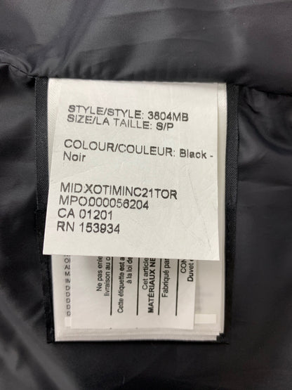 カナダグース BLACK LABEL  MACMILLAN PARKA 3804MB ダウンジャケット S ブラック ITA9S8G935UG