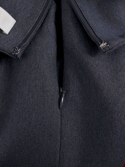 セルフォード スカラカラーノースリーブワンピース CWFO242026 38 ブルー スクエアネック デニム IT4U78B4OO4M