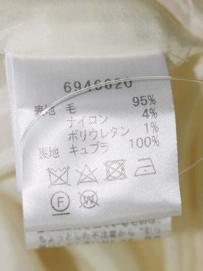 ルネ 6946620 ワンピース 34 アイボリー ツイード フリル ITJ8052D57KO