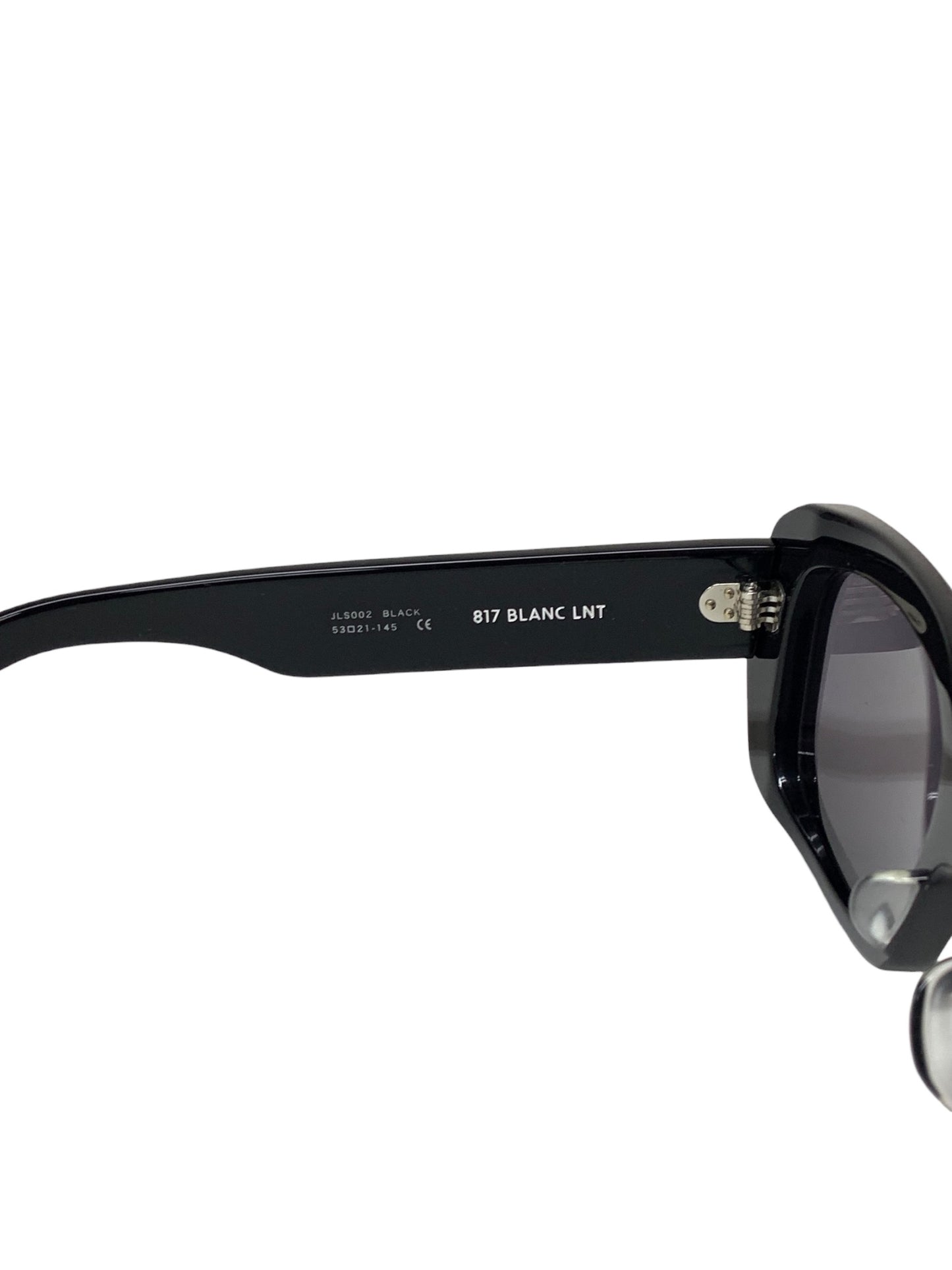 ジョンローレンスサリバン 817 BLANC LNTコラボモデル Television cut glasses JLS002 ブラック セルフレーム フルリム スクエア ITNEBQ1PQSAO 【SALE】