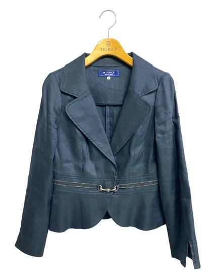 エムズグレイシー Tailored Jacket with bit 914115 ジャケット 36 ネイビー ITCSRUQJ9I2K