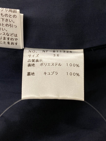 エムズグレイシー 811326 ワンピース 36 ネイビー シースルー ドット 水玉 IT7Q16BLG2UG