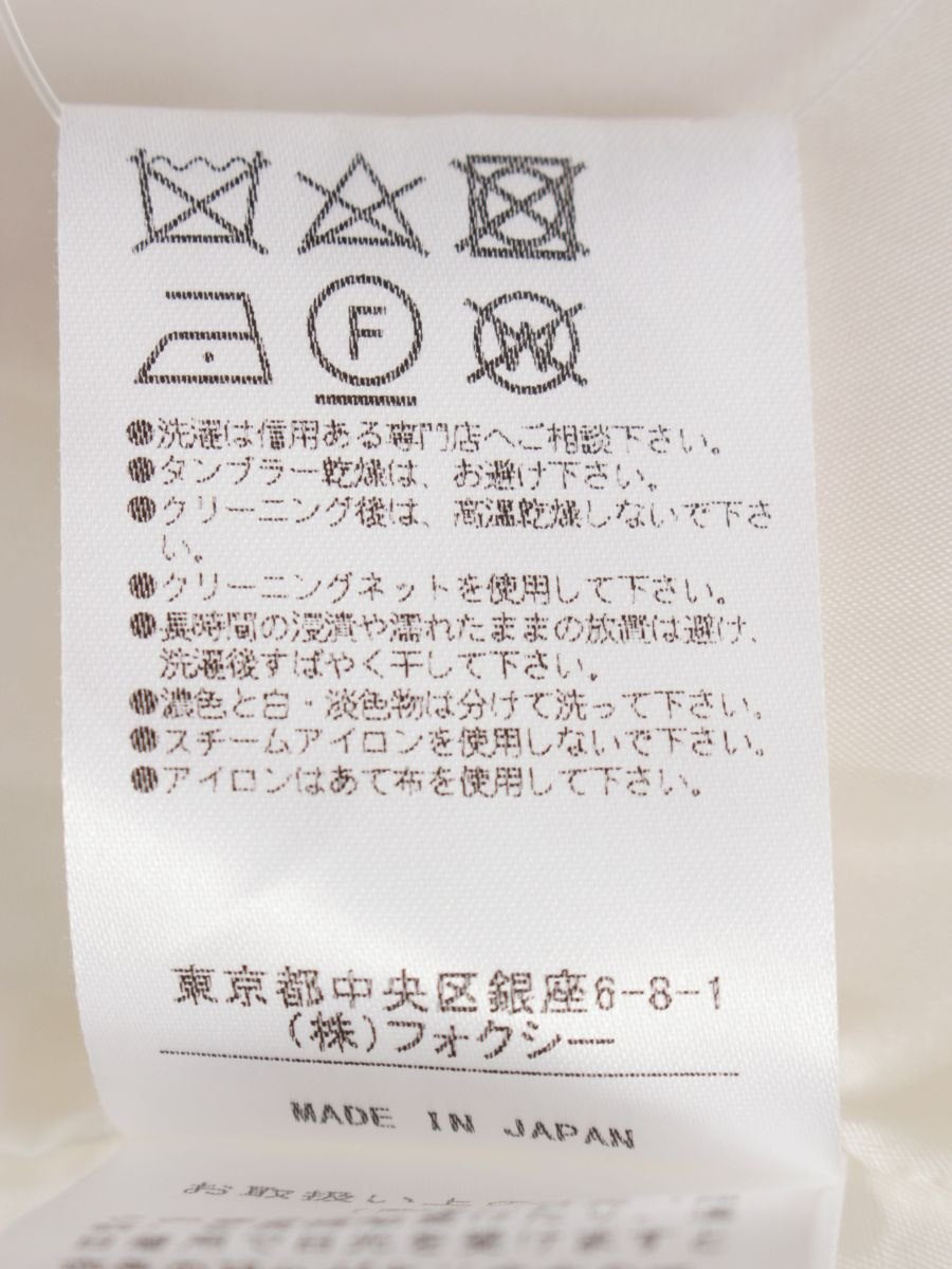 フォクシーブティック ドレス Vバロン 39477 ワンピース 42 アイボリー Ｖネック ITQY0SJ00UCE