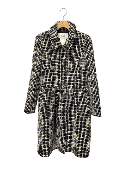 ルネ 6243610 コート 36 ブラック ツイード IT892UMZ0RTS