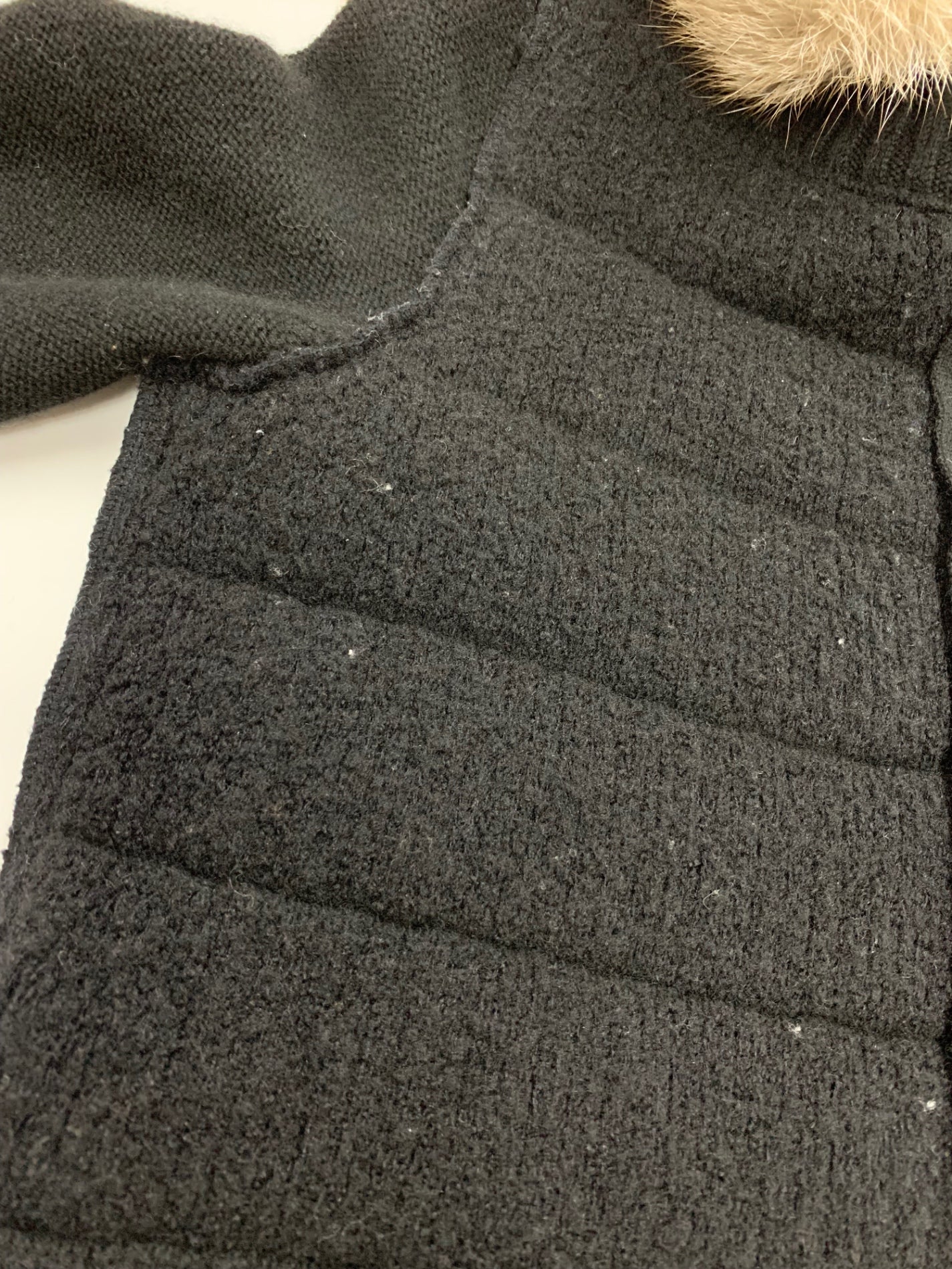 ルネ 6032077 ジップカーディガン 36 ブラック カシミヤ フォックスファー ITUUXWG9MW0Y