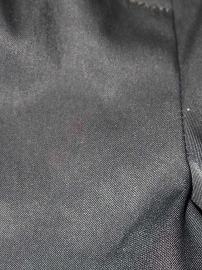 エムズグレイシー 916305 パンツ 38 ネイビー ハイウエスト ワイド 裾ロゴ 裾フリル IT2FI196SMM0