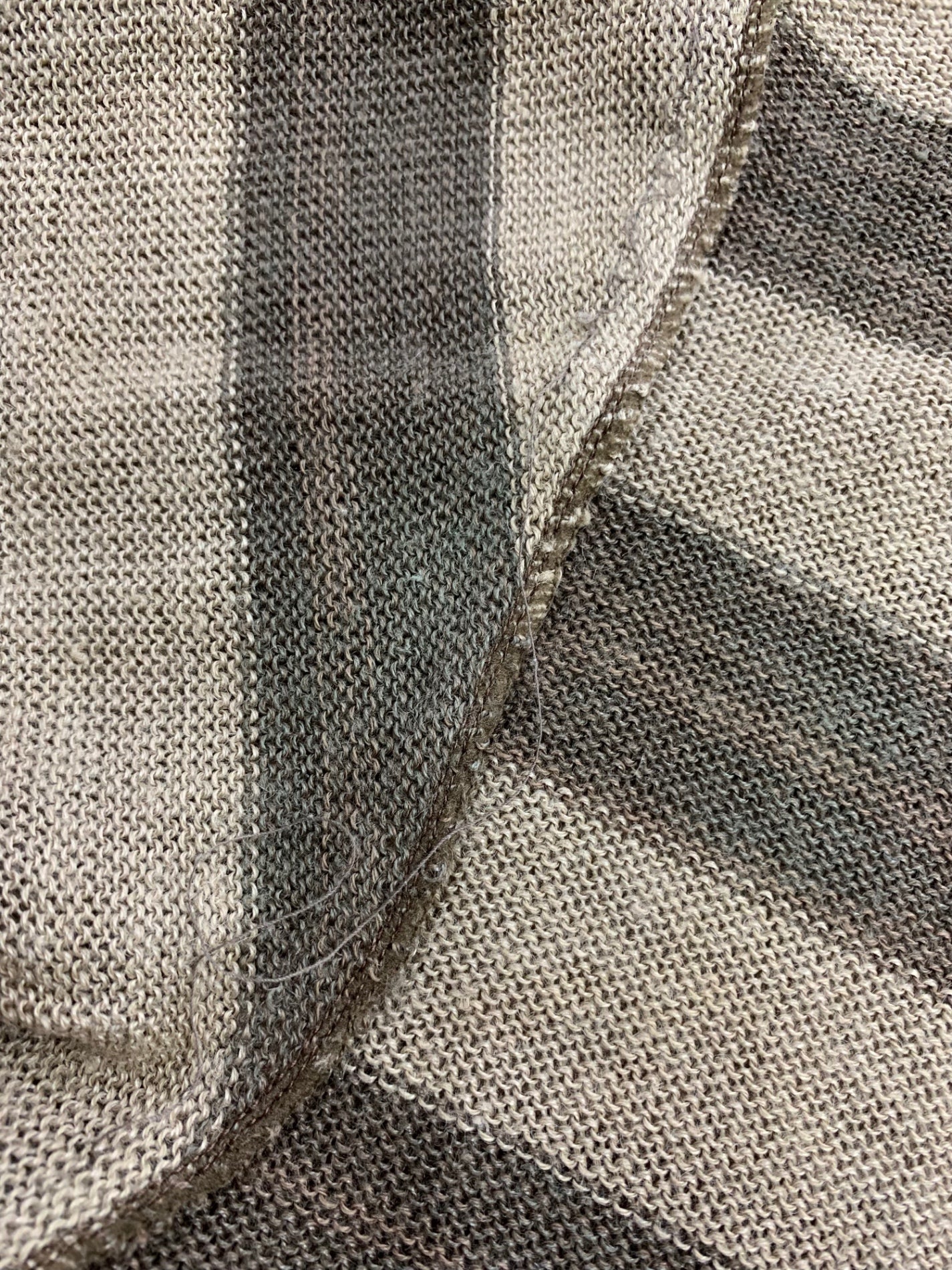 イッセイミヤケメン 半袖ニット ベージュ リネン混 筆タグ ヴィンテージ ITERJWJETF0U