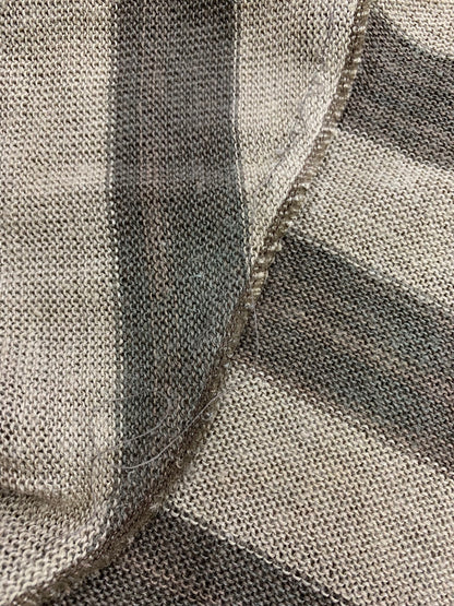 イッセイミヤケメン 半袖ニット ベージュ リネン混 筆タグ ヴィンテージ ITERJWJETF0U