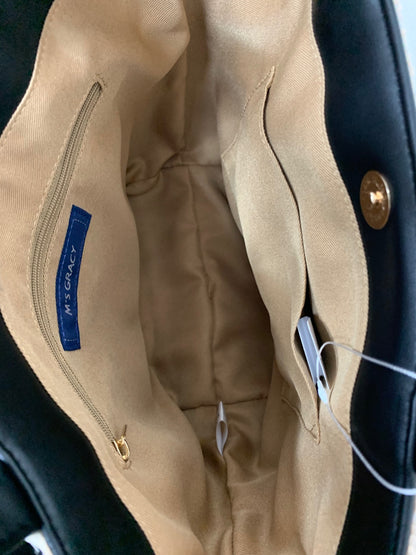 エムズグレイシー 大リボン付き雑材 594131 トートバッグ ベージュ ITK5U0OF7NY8