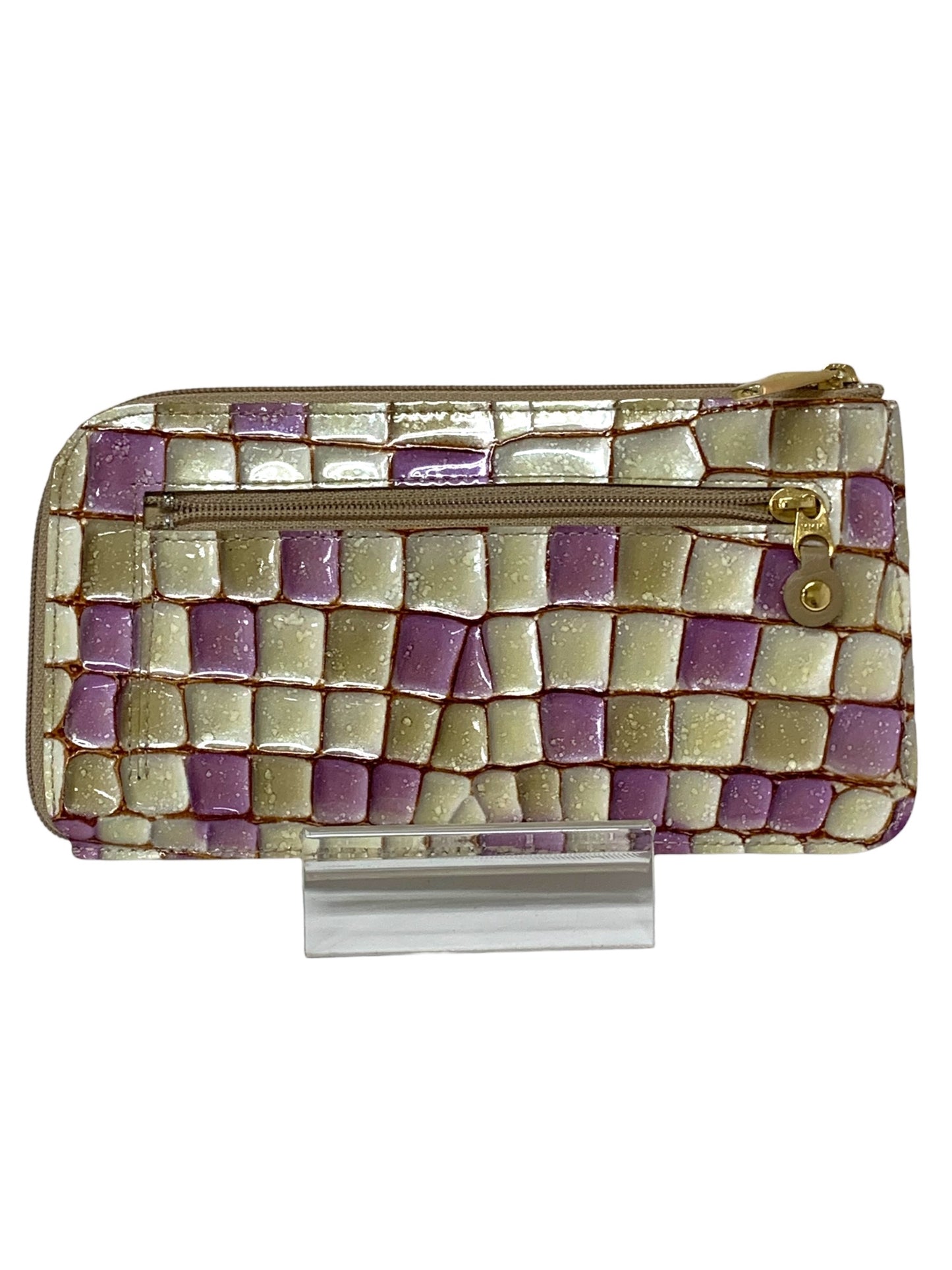 アタオ slimo ヴィトロ 財布 ベージュ 大聖堂のステンドグラスがイメージのレザー IT7QBJUTM4T8