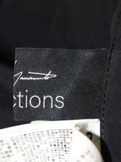 ヨウジヤマモト FS-P60-501 パンツ 2 ブラック ナイロン ウエストギャザー ITCTWPD9U4HU